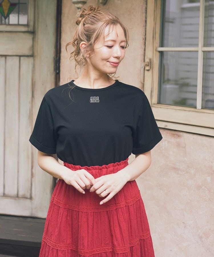 ミニー ／ フレアスリーブレースリボンTシャツ | アリーム