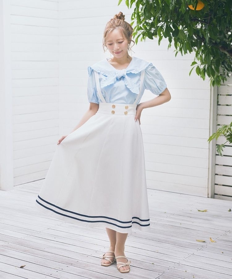 アナと雪の女王／エルサ／スノーフレークジャガードキャミワンピース