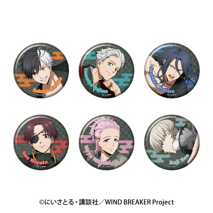 ハイキュー!!_トレーディンググリッター缶バッジ/プール掃除ver