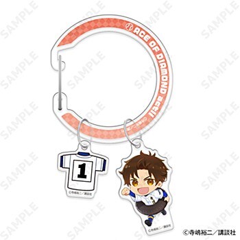大特価放出！ act ダイヤのA II_でこぱちっ! 沢村栄純 1 アクリルカラビナ 寝具