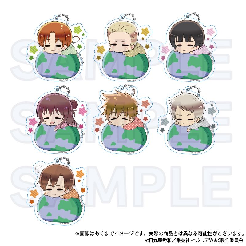 ヘタリア World☆Stars_トレーディングふわみんキーホルダー A