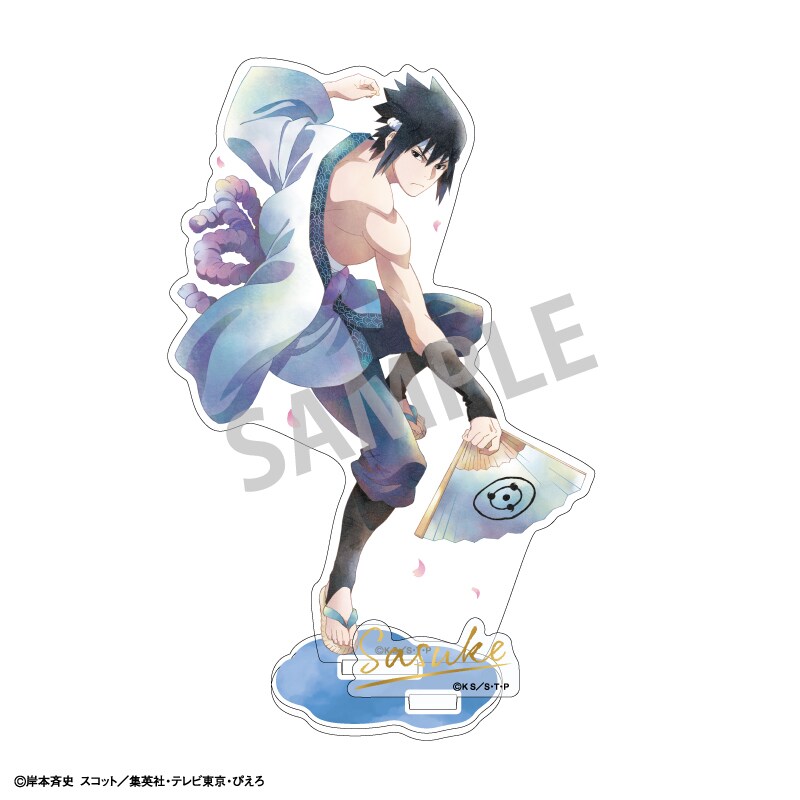 NARUTO サンリオ サスケ ナルト ジオラマアクリルスタンド NARUTO ナルト サスケ アクリルジオラマ サンリオ アニメイトカフェ