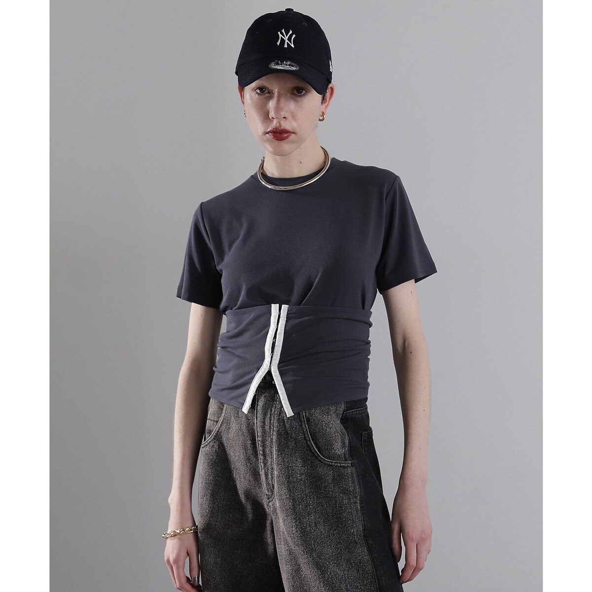 (OKIRAKU×ROSEBUD)グリッタープリントTシャツ OKIRAKU×ROSEBUD/グリッタープリントTシャツ – calif（カリフ