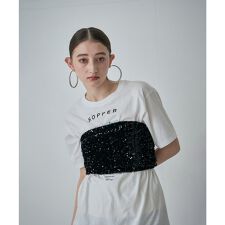 (CREOLME)スパンコールチューブトップ