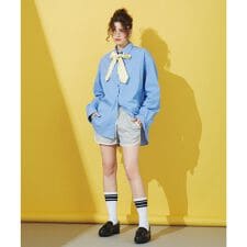 (GENE HEAVENS)SHOULDER PAD BIG SHIRT