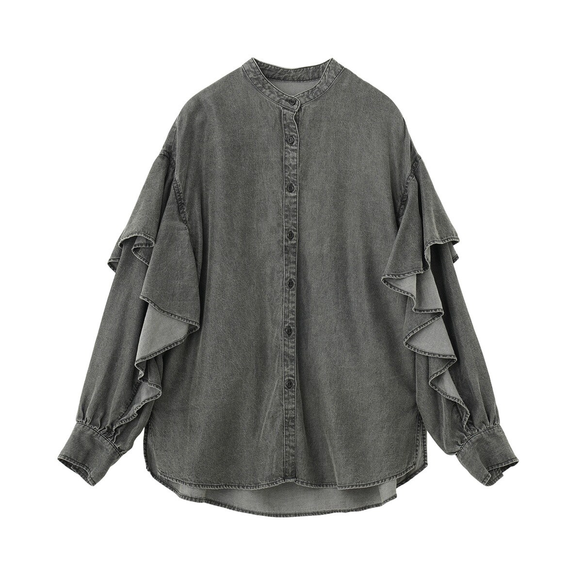 GENE HEAVENS)COTTON PEARL BUTTON V NECKSHIRT | ローズバッド(ROSE