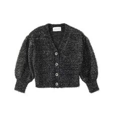 (CREOLME)LAME FEATHER KNIT CARDIGAN