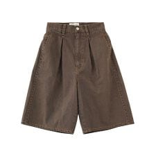 (CREOLME)TUCK HALF PANTS
