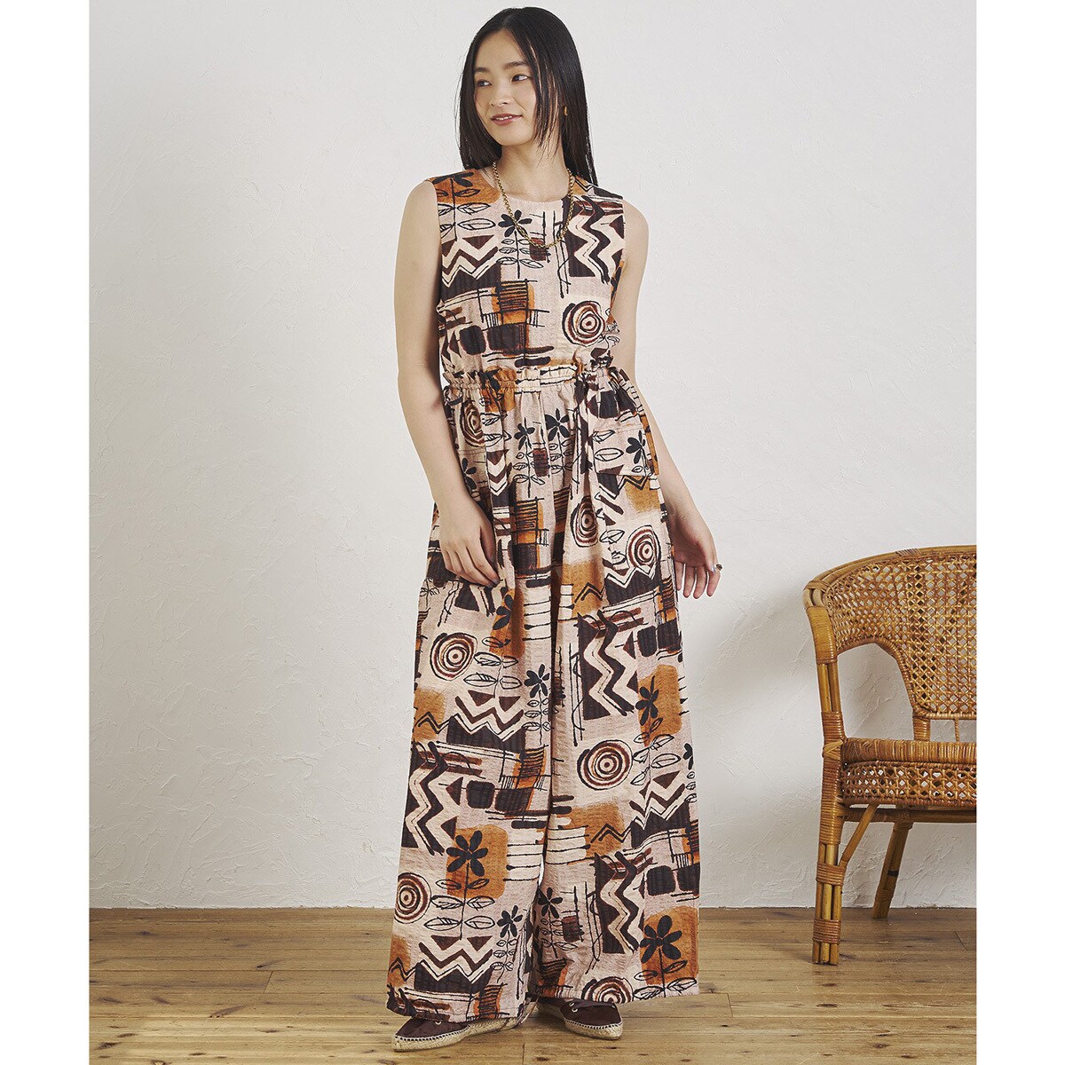 ローズバッド（ROSE BUD）/(CREOLME)PRINT COMBINAISON CREOLME)PRINT COMBINAISON | ローズバッド(ROSE BUD) | マルイウェブ