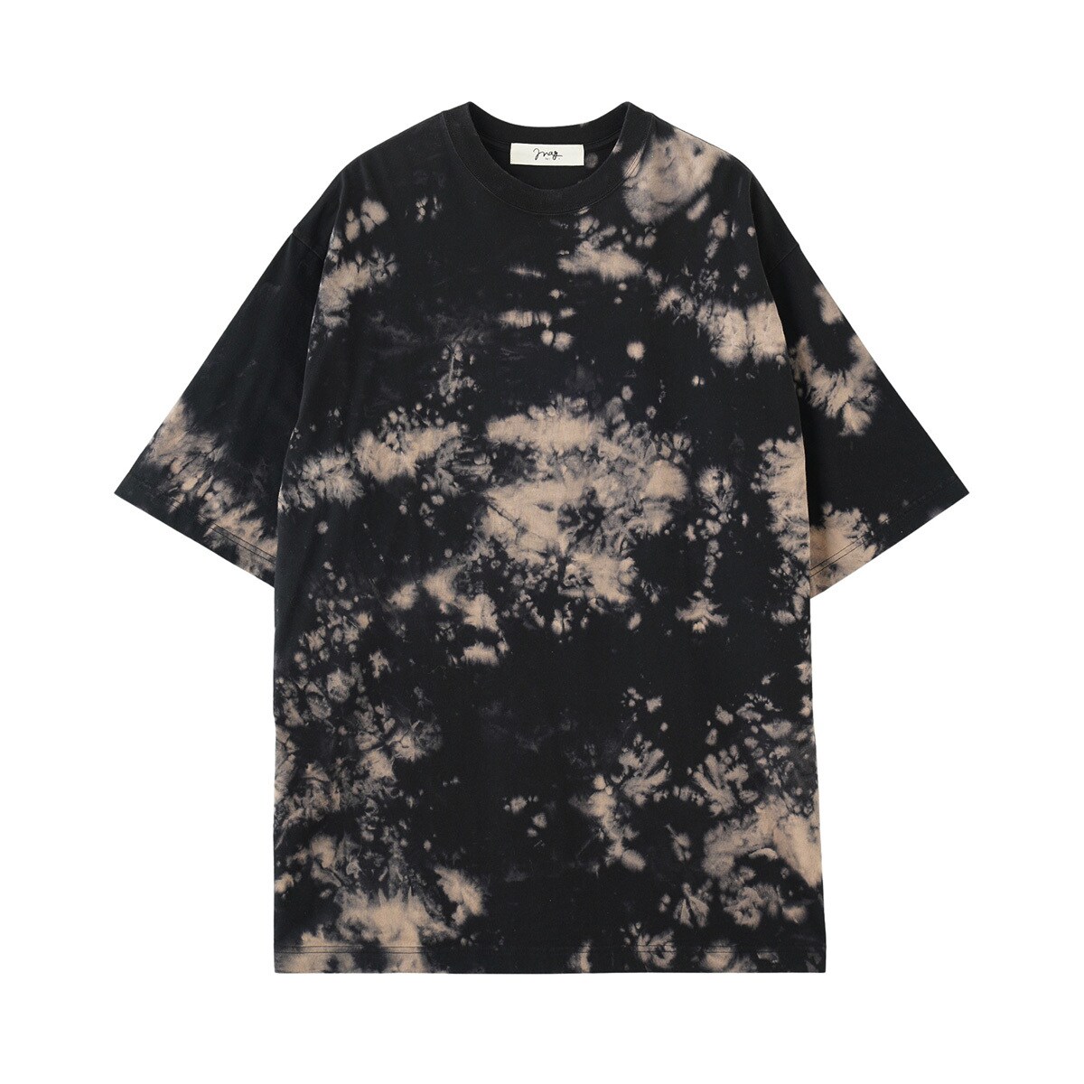 [}C]yu[WEBz(mag.by c)BLEACHTIE DYE BIG-TEE/[YobhiROSE BUDj BLACK