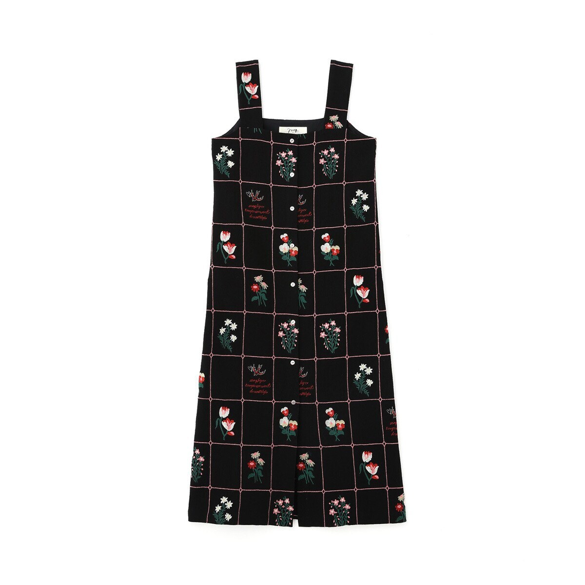 (mag.by c)FLOWER EMBROIDERY DRESS／ローズバッド mag.by c)FLOWER EMBROIDERY DRESS | ローズバッド(ROSE BUD