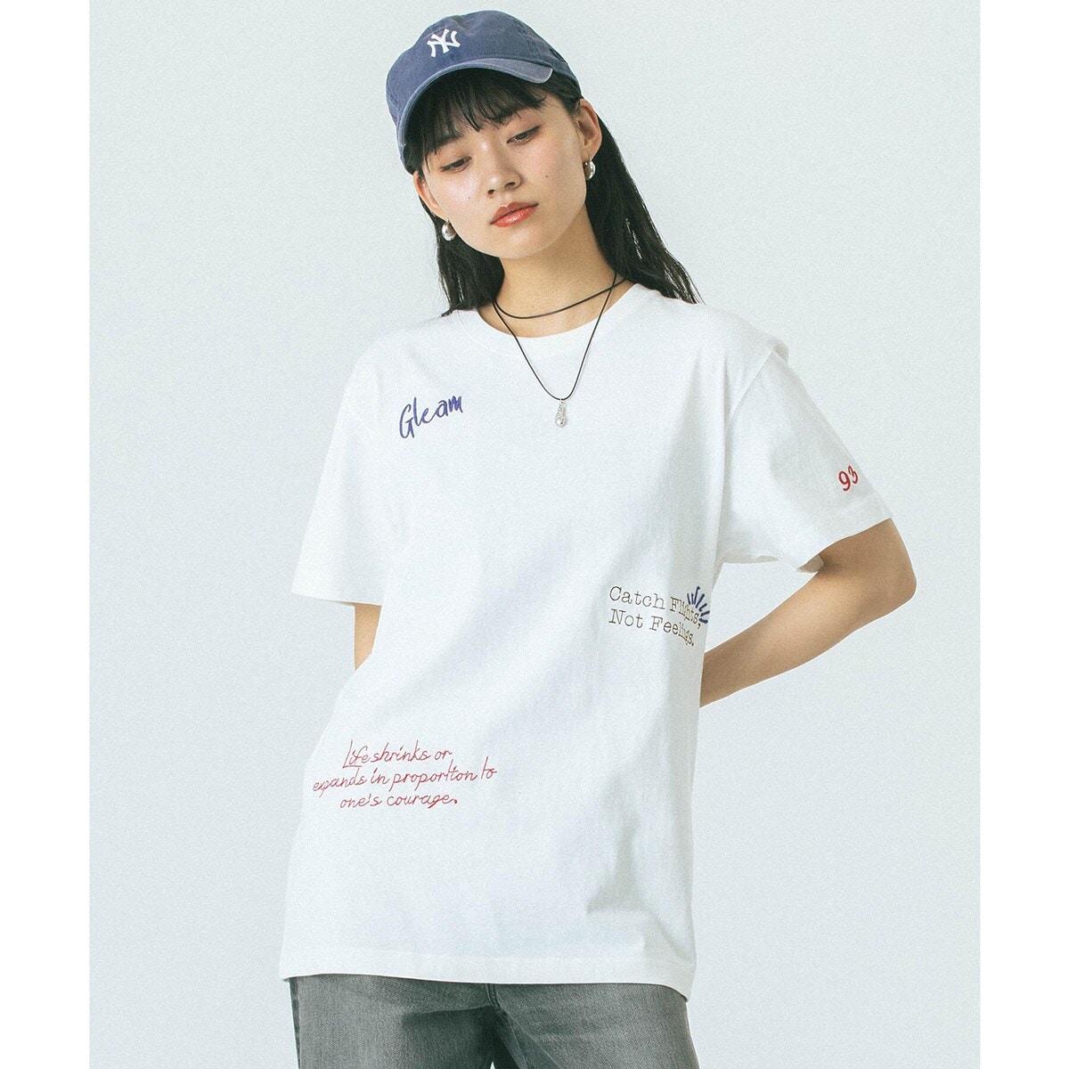 FREEHAND EMBROIDERY T-SHIRT | ローズバッド(ROSE BUD