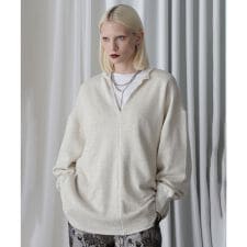 Key neck over sweatshirt