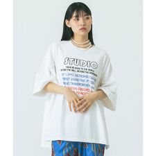 GENE HEAVENS/EMBROIDERY PRINT BIG TEE