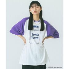 CREOLME/SONIC YOUTH RAGLAN TEE