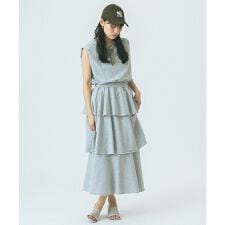 SWEAT TIERED DRESS