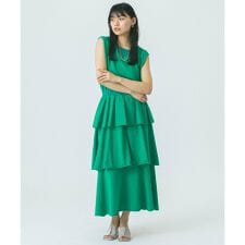 SWEAT TIERED DRESS