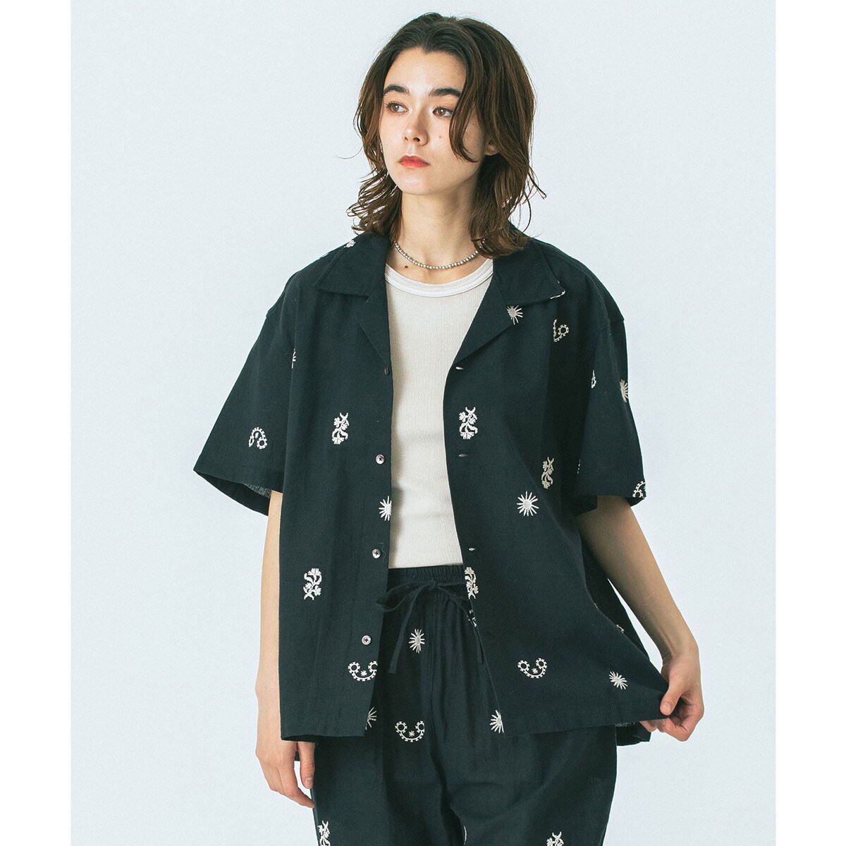 □デニムプルオーバーシャツ/インディゴ | ジャーナルスタンダード