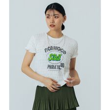 SHIRRING LOGO S/S TEE
