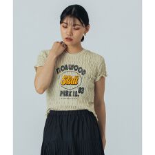 SHIRRING LOGO S/S TEE