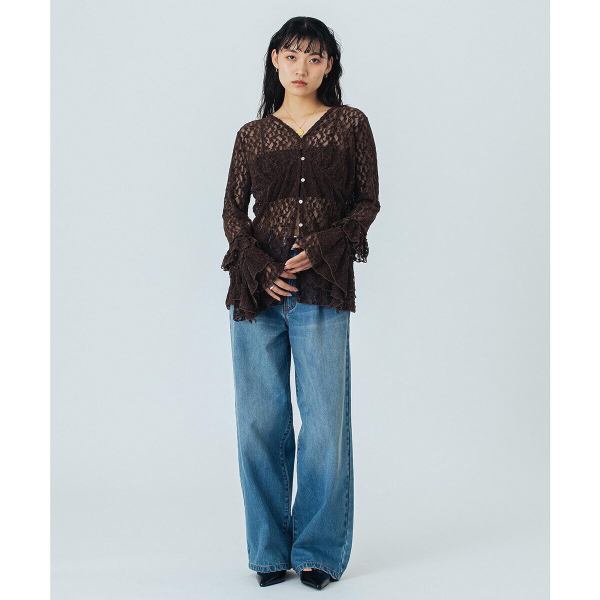 CREOLME/LACE L/S TOP | ローズバッド(ROSE BUD) | マルイウェブ