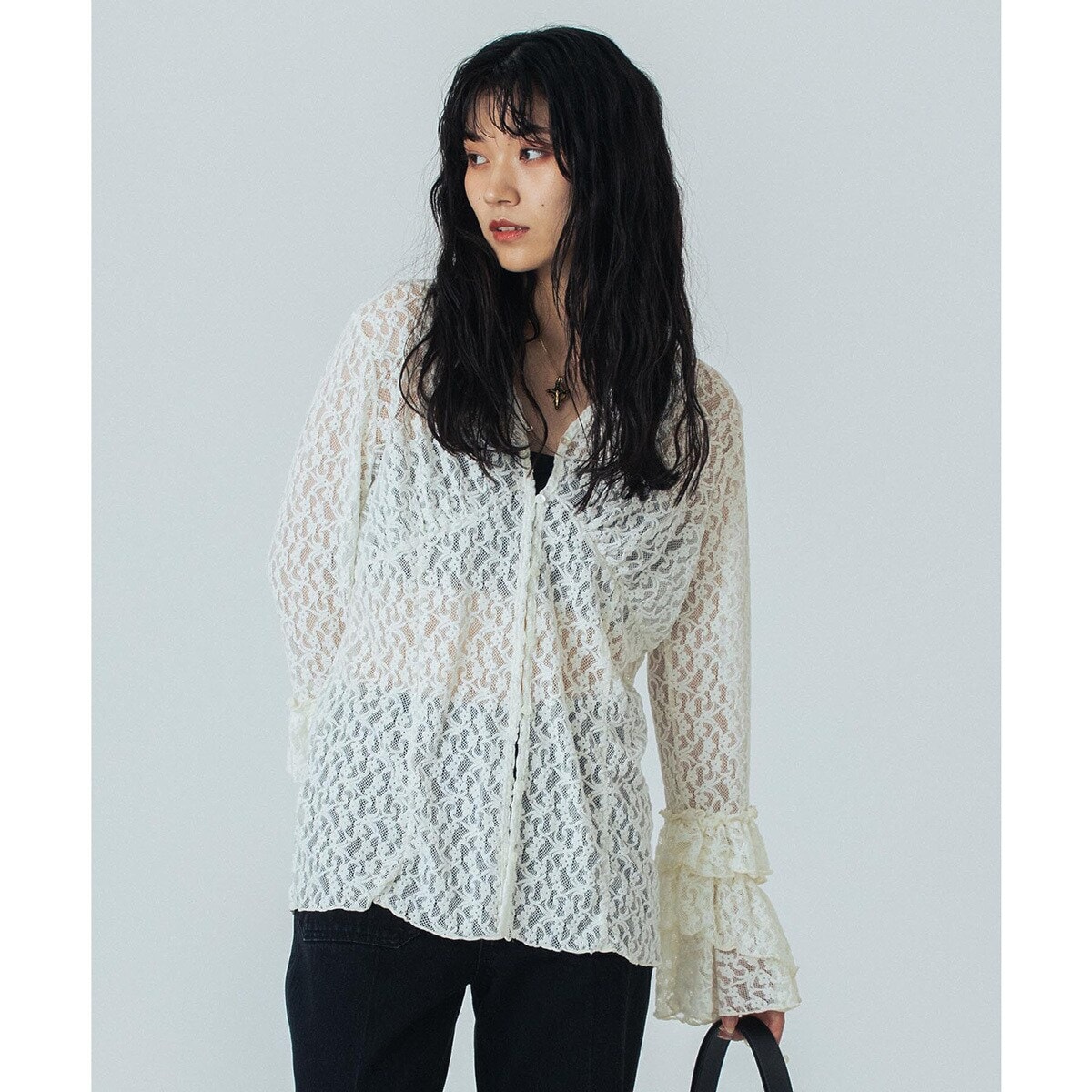 CREOLME/LACE L/S TOP | ローズバッド(ROSE BUD) | マルイウェブ
