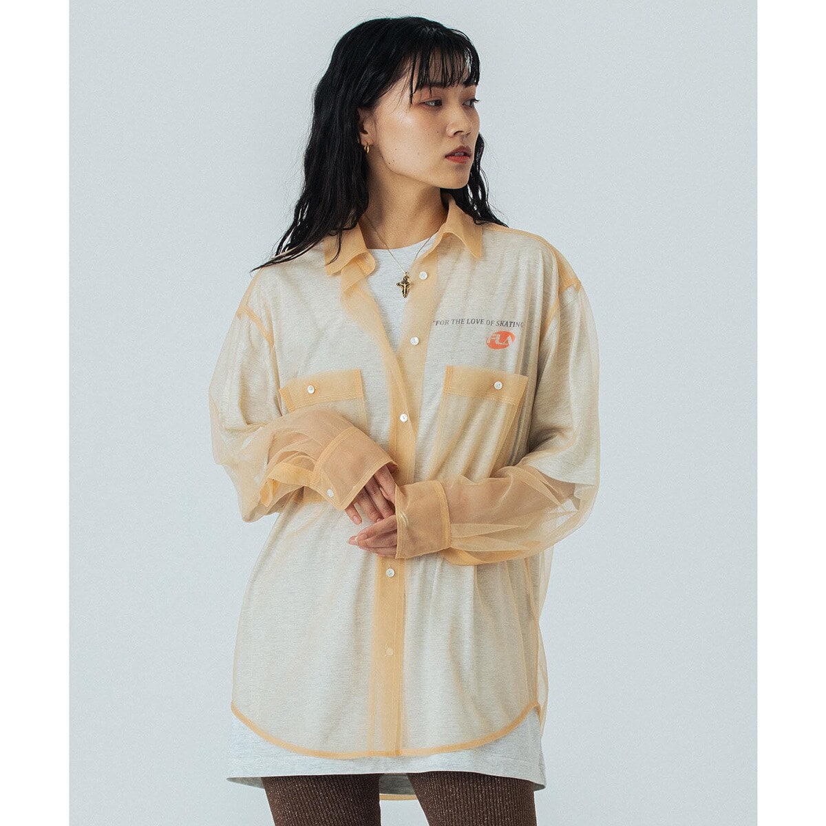 ローズバッド（ROSE BUD）/CREOLME/SHEER L/S SHIRT CREOLME/SHEER L/S SHIRT | ローズバッド(ROSE BUD) | マルイウェブ