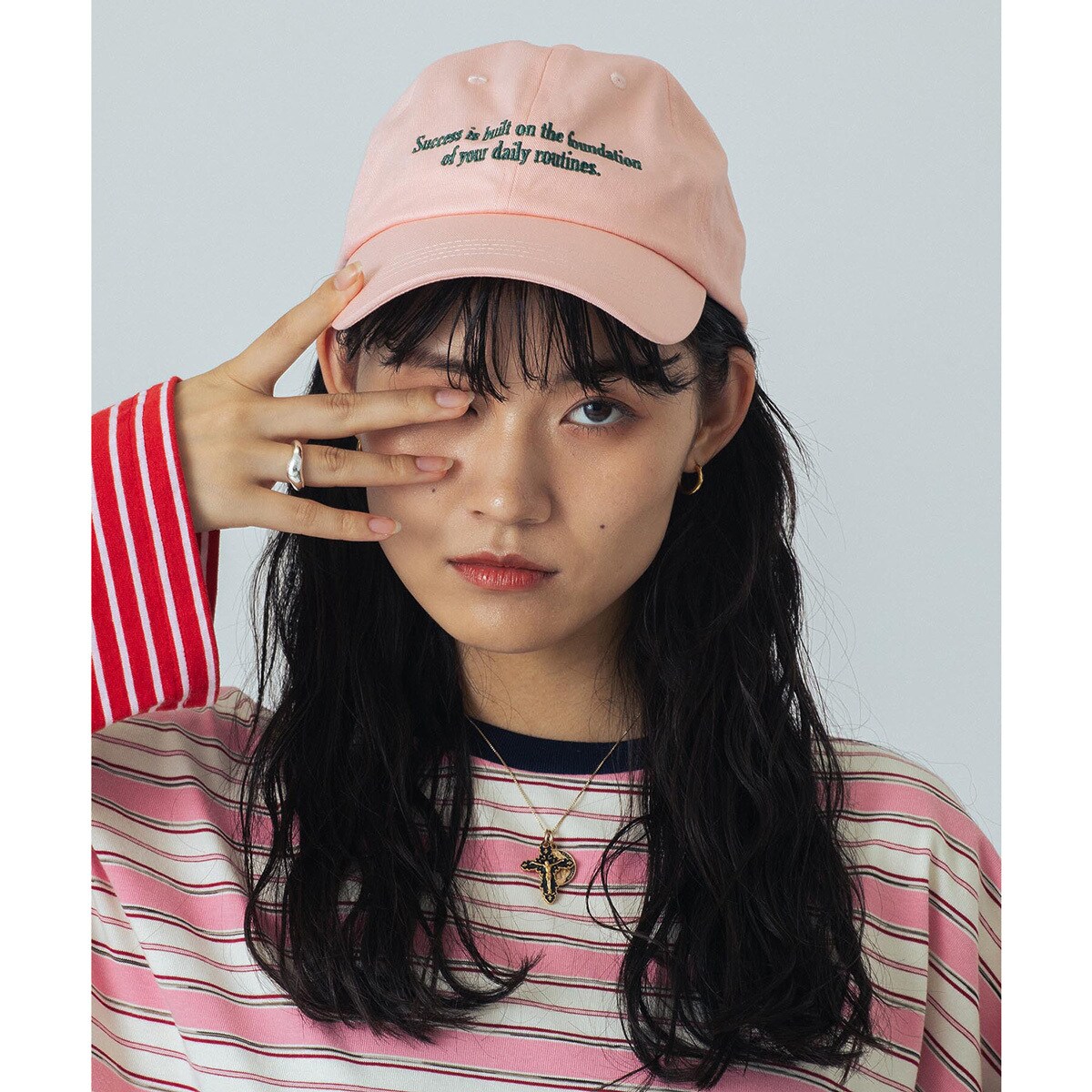 ROSEBUD CREOLME バイカラーレースチュニック トップスローズバッド CREOLME（クレオルム）の「(CREOLME)バイカラーレースチュニック