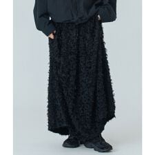 mici/JACQUARD TUCK LONG SKIRT