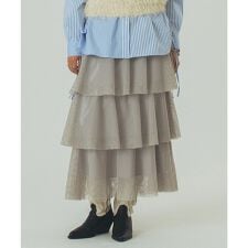 MESH TIRERD SKIRT