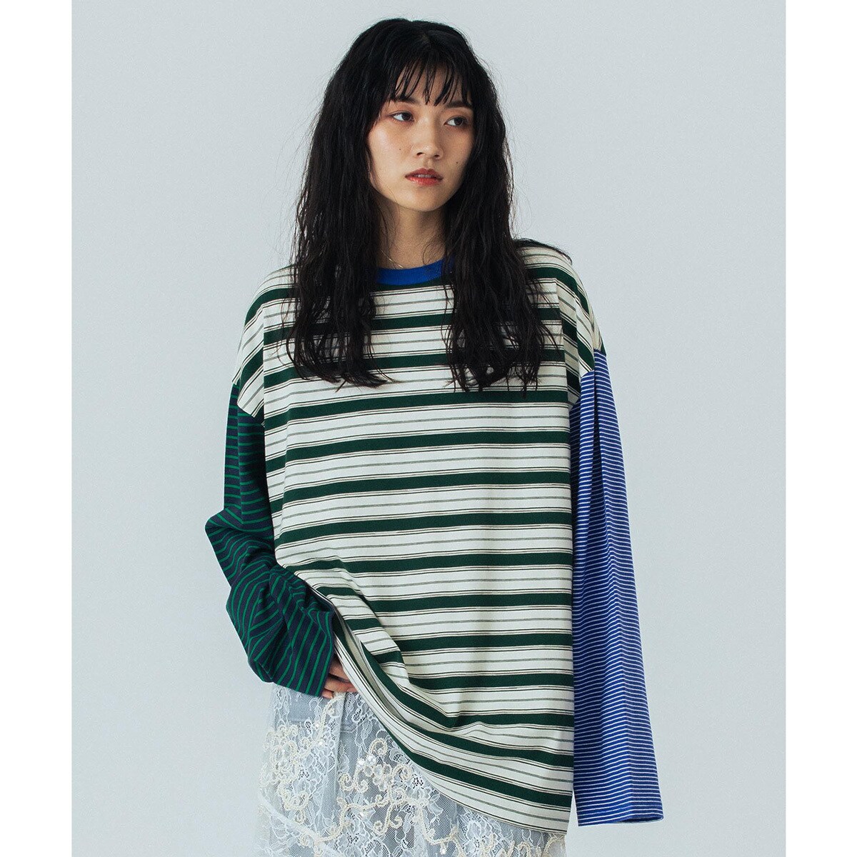 ローズバッド（ROSE BUD）/CREOLME/MULTI STRIPE L/S TEE CREOLME/MULTI STRIPE L/S TEE | ローズバッド(ROSE BUD) | マルイ
