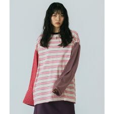 CREOLME/MULTI STRIPE L/S TEE