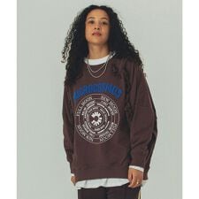 GENEHEAVENS/EMBROIDERY PRINT FRINGE SWEAT