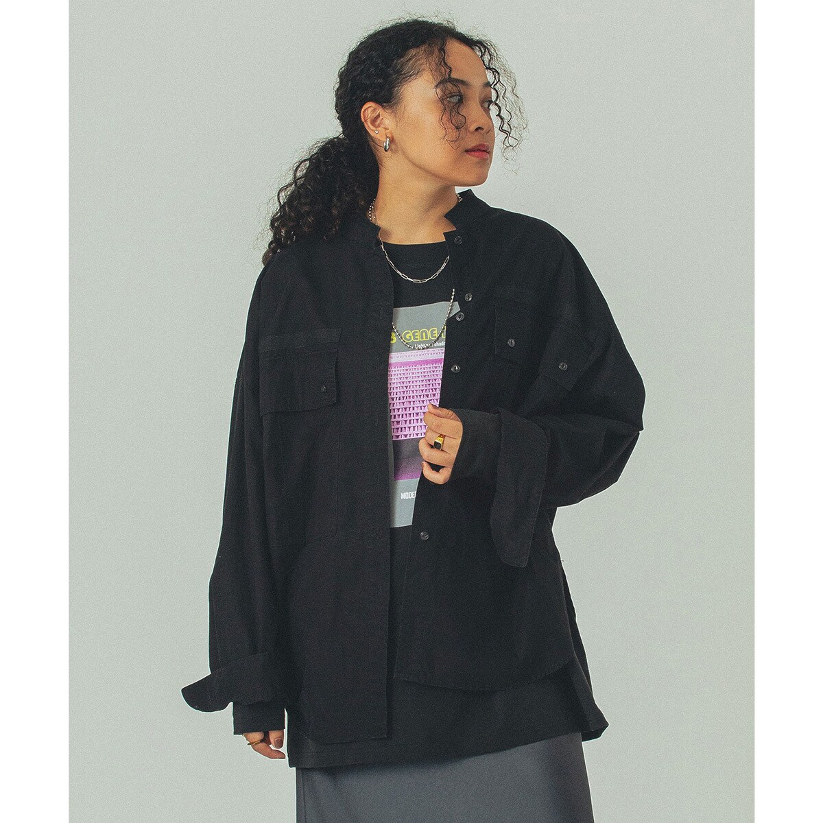 GENEHEAVENS/FRINGE BIG SHIRTS | ローズバッド(ROSE BUD) | マルイ