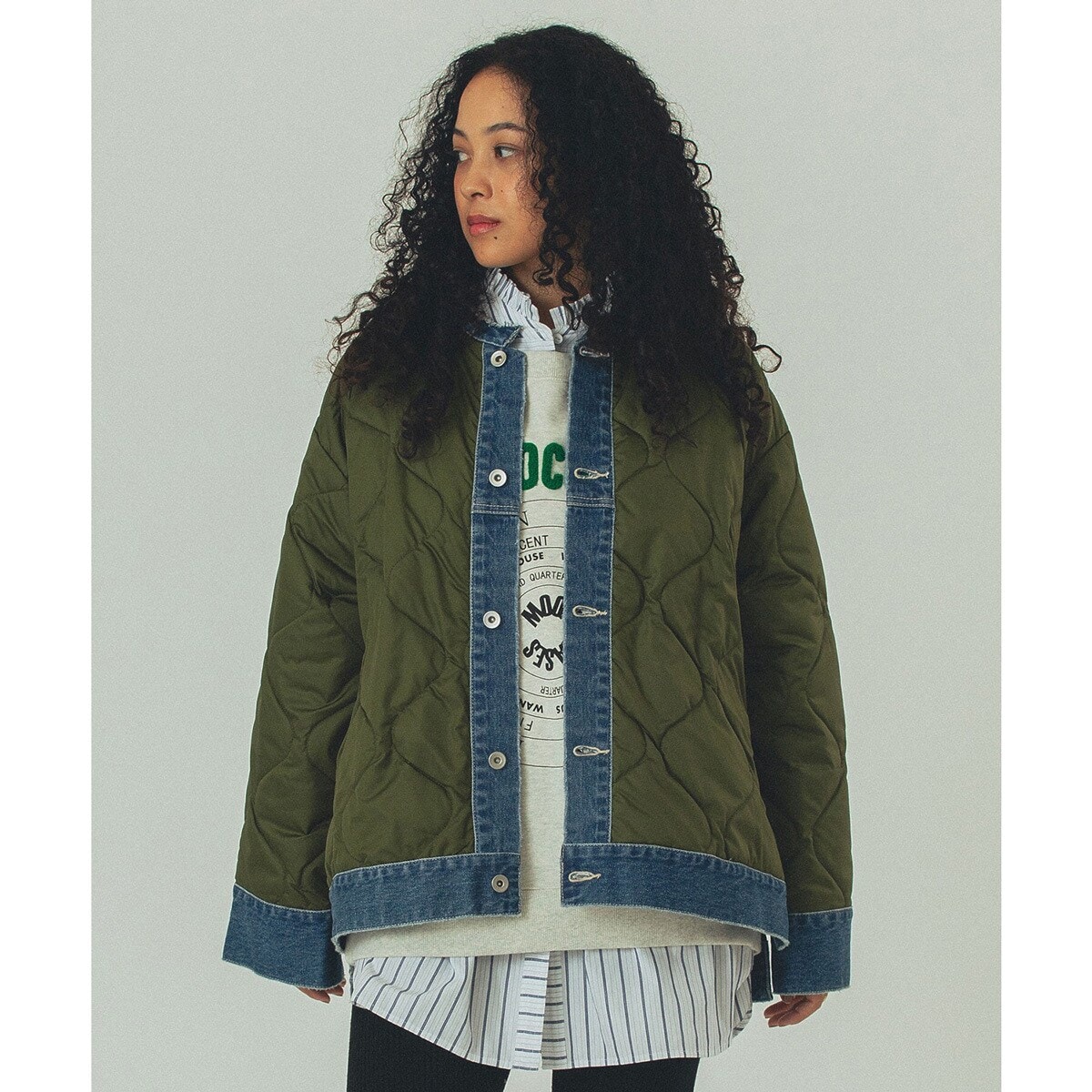 ジャケット・アウター Quilting Denim Jacket Quilting Denim Jacket