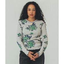 mag.byc/FLOWER PRINT WAFFLE TOP