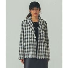 mag.byc/FLOWER PRINT CHECK SHIRT