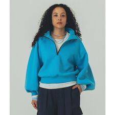 mici/VOLUME SLEEVE ZIP UP TOP