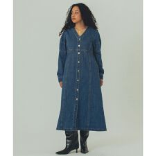 mici/DENIM VOLUME SLEEVE DRESS
