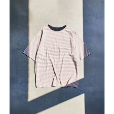 SHEER STRIPE S/S TOP