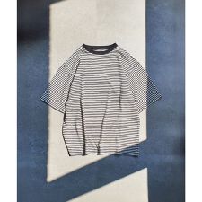 SHEER STRIPE S/S TOP