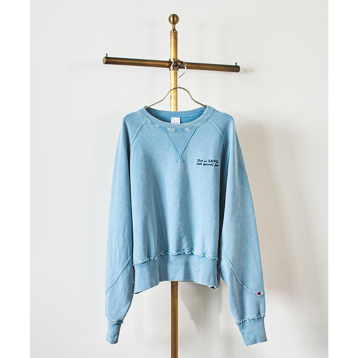 Champion別注】ROSE BUD×Champion HEAVY WASH SWEAT