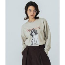 CREOLME/DOG GRAPHIC L/S TEE