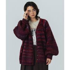 CREOLME/SHAGGY KNIT CARDIGAN