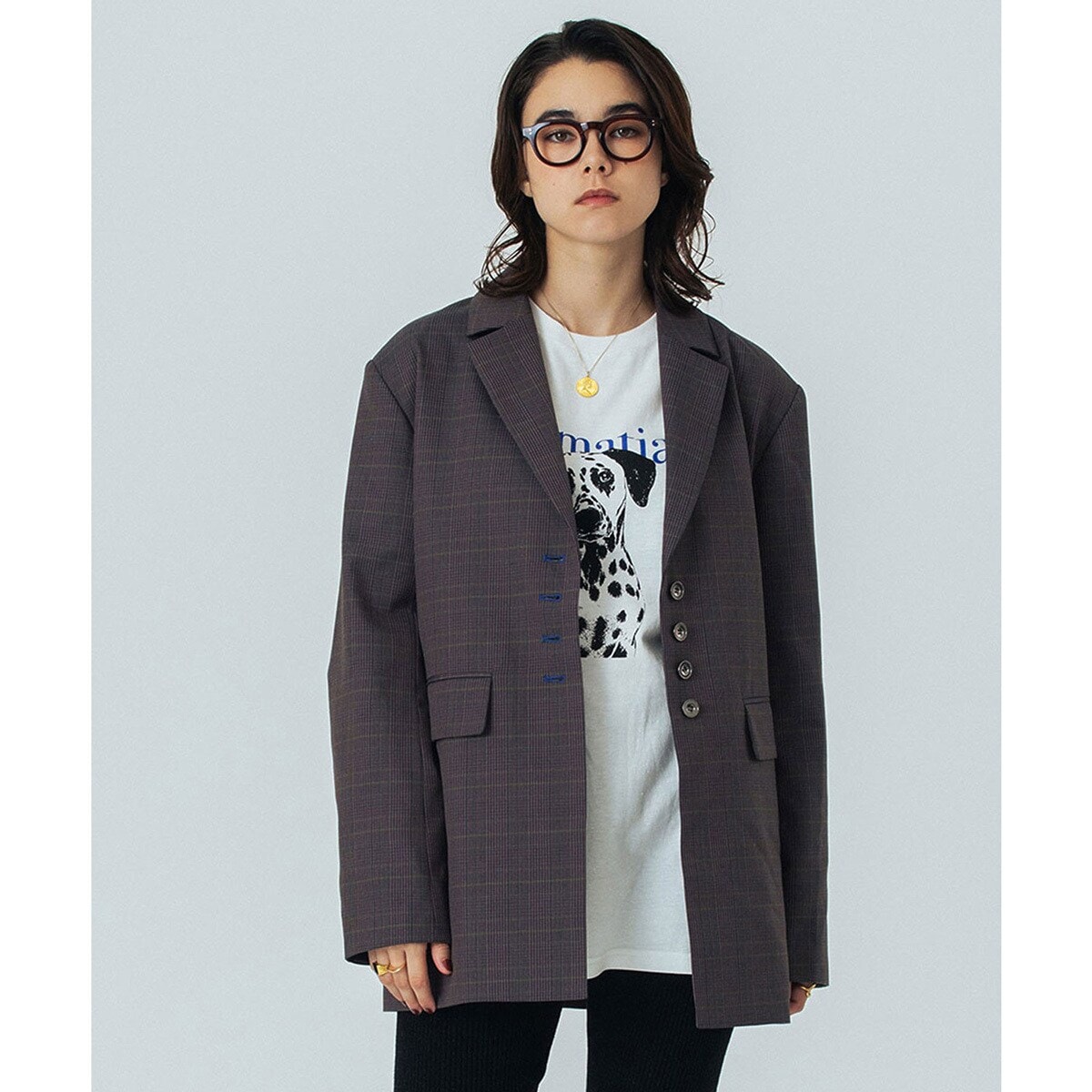 JOURNAL STANDARD relume T/Wギャバネイビーブレザー 追加2》T/Wギャバネイビーブレザー | ジャーナルスタンダード