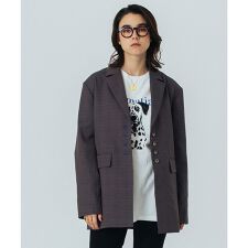 CREOLME/CHECK TAILORED JACKET