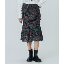 CREOLME/FLOWER PRINT SKIRT
