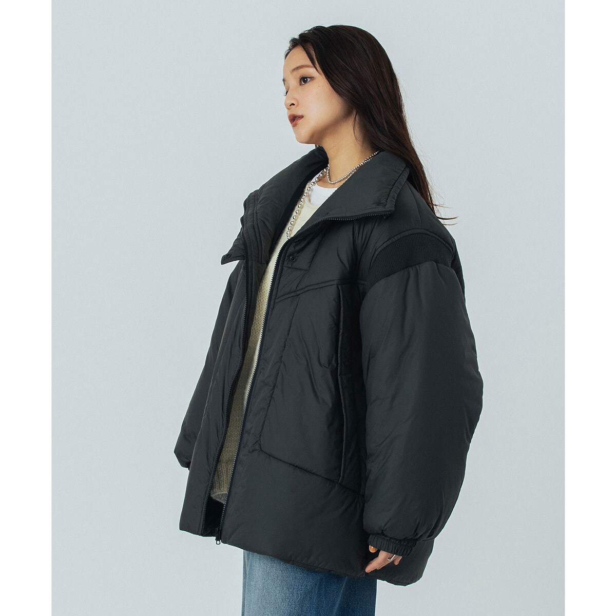 STAND COLLAR PADDED JACKET | ローズバッド(ROSE BUD) | マルイウェブ