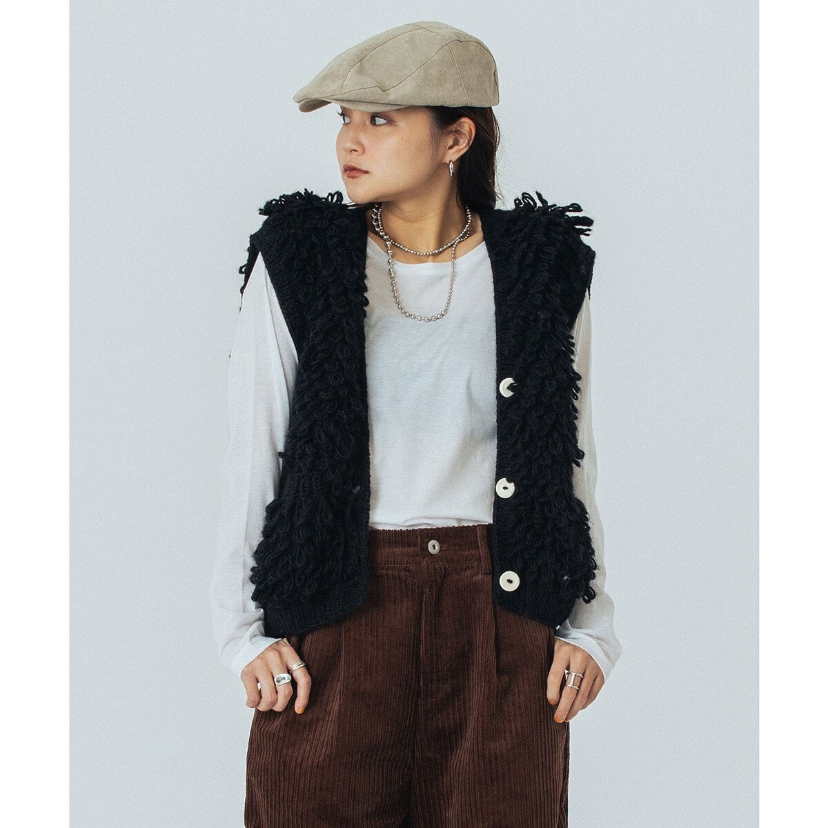 Molle yarn knit tops | ヘリンドットサイ(HeRIN.CYE) | マルイウェブ