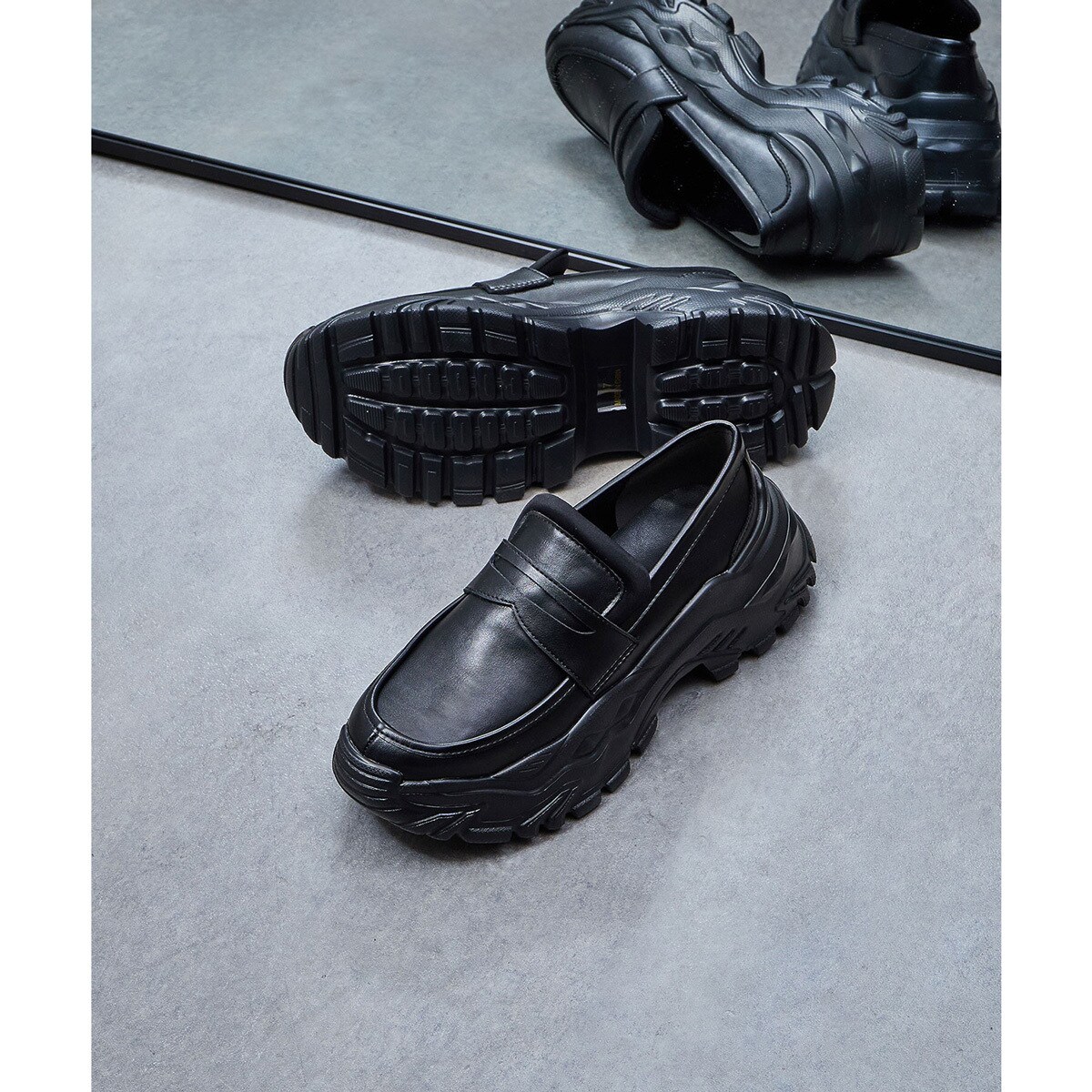 [}C]SNEAKER LOAFER/[YobhiROSE BUDj BLACK